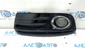 Lower grille front bumper left Audi Q5 8R 13-17 rest, matt+gloss chrome under fog lights, type 2