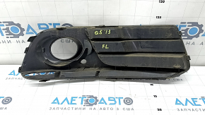 Lower grille front bumper left Audi Q5 8R 13-17 rest, matt+gloss chrome under fog lights, type 2