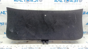 Tesla Model X 22-25 black lower tailgate trim with scuffs and scratches