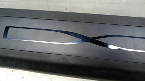 Tesla Model X 22-25 rear right door sill plate, scratches, dent on the plate