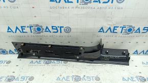 Tesla Model X 22-25 rear right door sill plate, scratches, dent on the plate