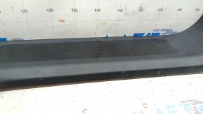 Tesla Model X 22-25 rear left door sill plate: scratches, dents on the plate, broken fastener