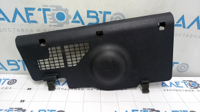 The lower front panel trim for the passenger footwell of a Hyundai Tucson 16-21 is black and the fastening is broken.
