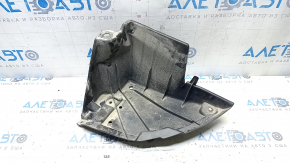 Left rear bumper guard for Toyota Prius 50 19-22 AWD is dented and torn.