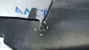 Left rear bumper guard for Toyota Prius 50 19-22 AWD is dented and torn.