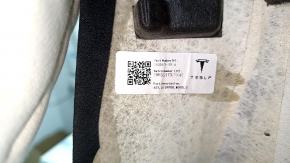 Tesla Model X 22-25 interior trunk lid trim, black Alcantara, scuffs, scratches