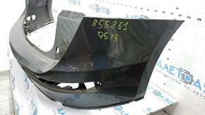 Bare rear bumper for Audi Q5 8R 09-17 graphite, without plugs, pressed, torn, broken fasteners, scratches