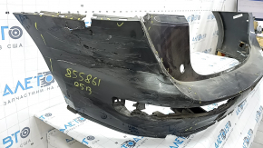 Bare rear bumper for Audi Q5 8R 09-17 graphite, without plugs, pressed, torn, broken fasteners, scratches