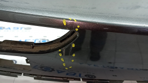 Bare rear bumper for Audi Q5 8R 09-17 graphite, without plugs, pressed, torn, broken fasteners, scratches