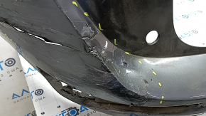 Bare rear bumper for Audi Q5 8R 09-17 graphite, without plugs, pressed, torn, broken fasteners, scratches