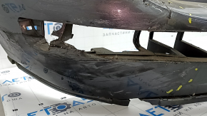 Bare rear bumper for Audi Q5 8R 09-17 graphite, without plugs, pressed, torn, broken fasteners, scratches