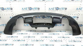 Rear bumper lip for 2 pipes, Audi Q5 8R 13-17 without parking sensors, for towbar, graphite, scratches, broken mount