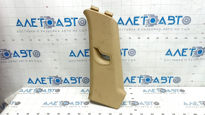 Left rear pillar trim for Porsche Cayenne 958 11-14, beige, needs cleaning, worn