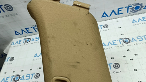 Left rear pillar trim for Porsche Cayenne 958 11-14, beige, needs cleaning, worn
