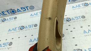 Left rear pillar trim for Porsche Cayenne 958 11-14, beige, needs cleaning, worn
