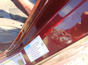 The center left pillar of a Honda Accord 13-17 on the body, dents