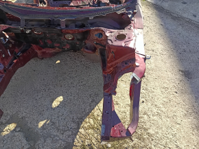 Front left quarter panel of a 13-17 Honda Accord, red