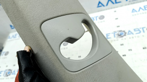 Center pillar trim, upper belt, left, BMW X5 E70 07-13, gray, needs cleaning, taped, worn