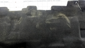 Ford Escape MK3 13-19 rear floor covering, black type 2, dry cleanable, foam tears