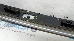 Right longitudinal roof rail for Hyundai Tucson 19-21 without panoramic windows, peeling paint, no fastening, scratches