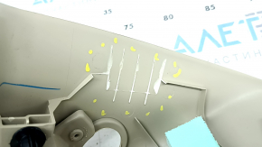Right rear pillar trim behind the window for a Nissan Pathfinder 13-20, beige, scratches, broken mount