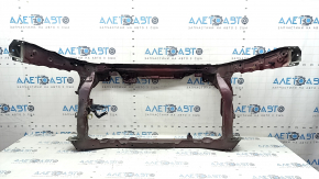Honda Accord 2016-2017 hybrid radiator panel with dents, dents, and broken fasteners.