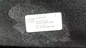 Tesla Model X 22-25 rear right arch trim, black fabric, with backlight, for cigarette lighter, scuffed, needs cleaning