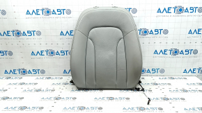 The driver's seat back upholstery for the Audi Q5 8R 09-17 is gray leather, heated, and creased.
