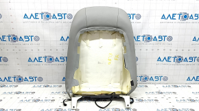Audi Q5 8R 09-17 passenger seat back upholstery, grey leather, heated, dented