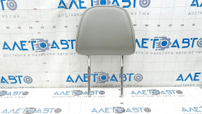 Audi Q5 8R 09-17 passenger seat headrest, leather, gray