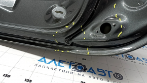 The trunk door is bare, Audi Q5 8R 09-17, graphite LZ7S, dented