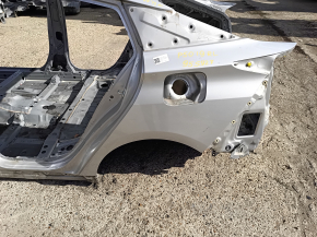 Quarter wing rear left Toyota Prius 50 19-22 under BSM on the body, silver, pokes