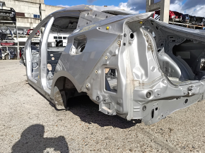 Quarter wing rear left Toyota Prius 50 19-22 under BSM on the body, silver, pokes