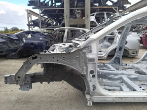 Front left quarter panel of Toyota Venza 21-24, white, on the body