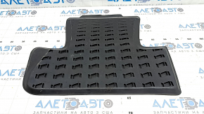 Rear left floor mat for Audi Q5 8R 09-17, black rubber