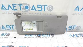 Left sun visor for Hyundai Tucson 2019-2021 without panoramic windows, gray, without hook, for cleaning