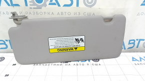 Right sun visor for Hyundai Tucson 16-21 (without panoramic windows), gray, without hook, for cleaning