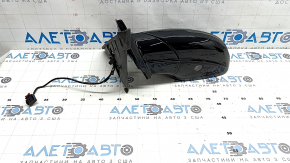Left side mirror assembly for Audi Q5 8R 09-17, 7 pins, turn signal, heated, backlit, graphite LZ7S, scratches