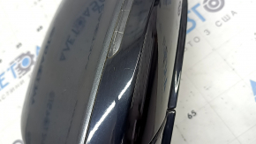 Left side mirror assembly for Audi Q5 8R 09-17, 7 pins, turn signal, heated, backlit, graphite LZ7S, scratches
