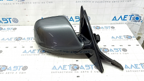Right side mirror assembly for Audi Q5 8R 09-17, 7 pins, turn signal, heated, backlit, graphite LZ7S, scratches