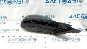 Right side mirror assembly for Audi Q5 8R 09-17, 7 pins, turn signal, heated, backlit, graphite LZ7S, scratches