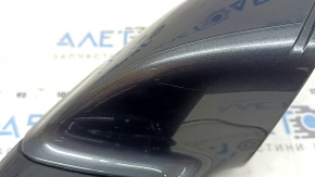 Right side mirror assembly for Audi Q5 8R 09-17, 7 pins, turn signal, heated, backlit, graphite LZ7S, scratches