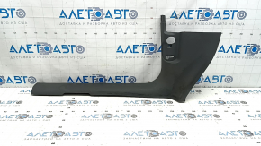 Inner front left door sill trim for Audi Q5 8R 09-17, dark gray, scratches, needs cleaning