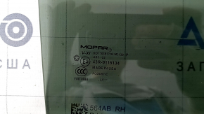Jeep Grand Cherokee WL 22-25 rear right door glass, tinted, triplex