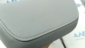 Rear central headrest for Audi Q5 8R 09-17, leather, gray, for cleaning