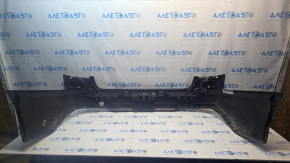 Bare rear bumper for an Audi A4 B9 20-25 without parking sensors, graphite LZ7S, sand, chips, scratches, dented, broken fasteners