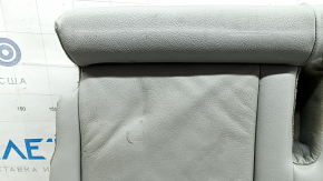 Left rear seat cushion for Audi Q5 8R 09-17, grey leather, wrinkled, needs cleaning