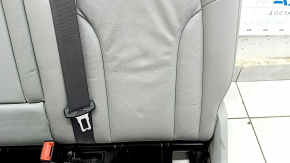 Right rear seat cushion for Audi Q5 8R 09-17, grey leather, wrinkled, needs cleaning