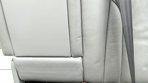 Right rear seat cushion for Audi Q5 8R 09-17, grey leather, wrinkled, needs cleaning
