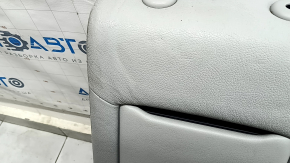 Right rear seat cushion for Audi Q5 8R 09-17, grey leather, wrinkled, needs cleaning